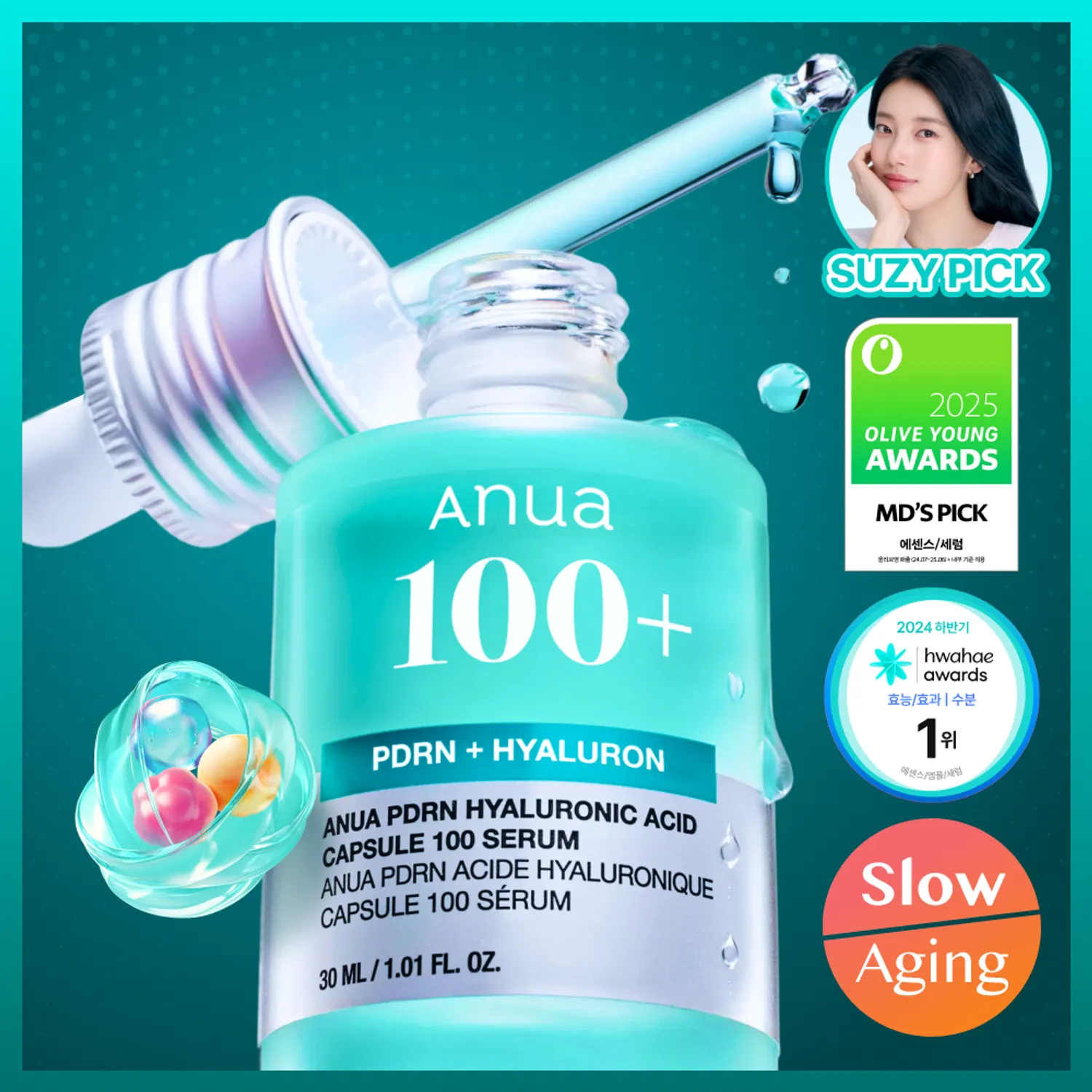 Anua PDRN Hyaluronic Acid Capsule 100 Serum - 30ml