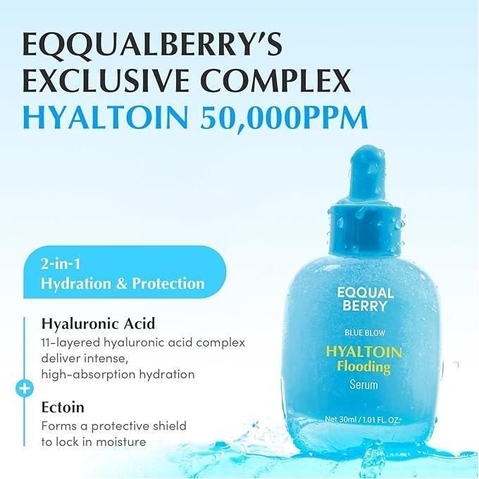 EQQUALBERRY Blue Blow Hyaltoin Flooding Serum - 30ml