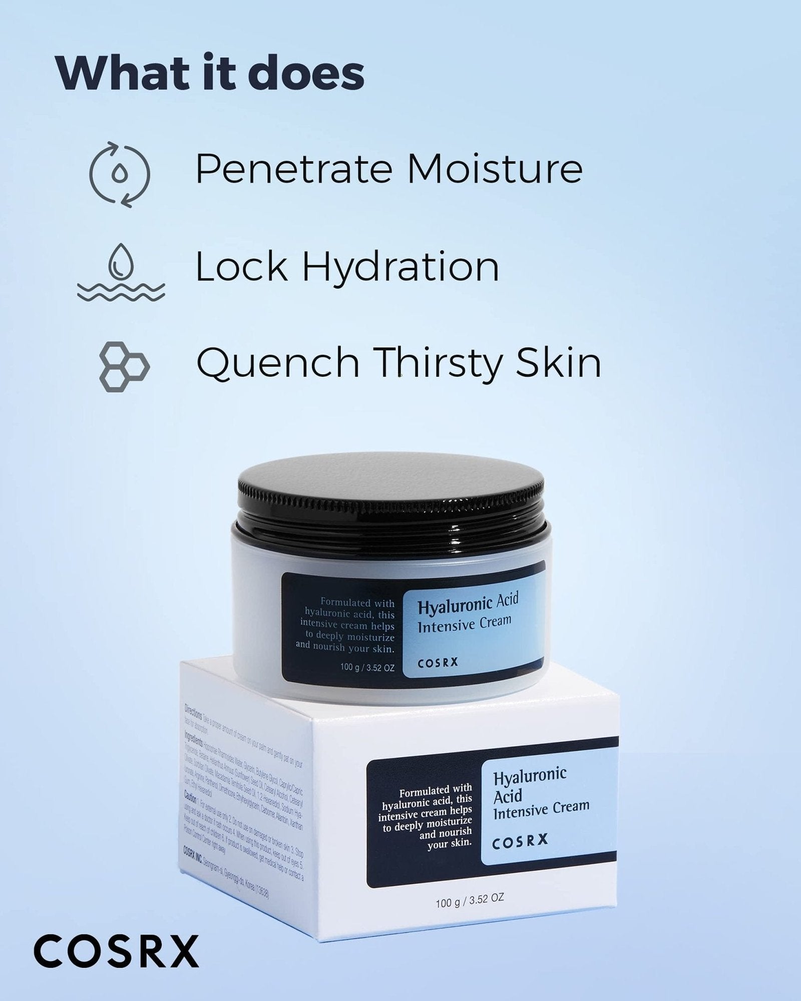 COSRX Hyaluronic Acid Intensive Moisturizing Cream (100g)