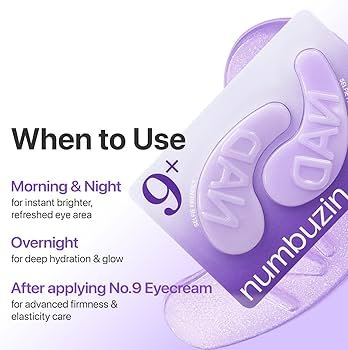 numbuzin No.9 NAD+ Collagen Under Eye Patches