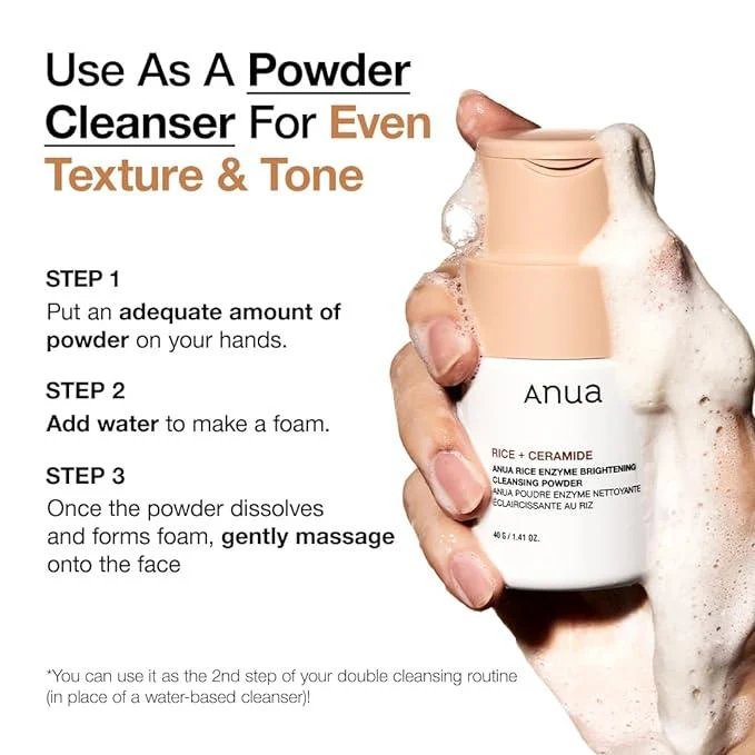 Anua Rice Enzyme Brightening Cleansing Powder (40g)