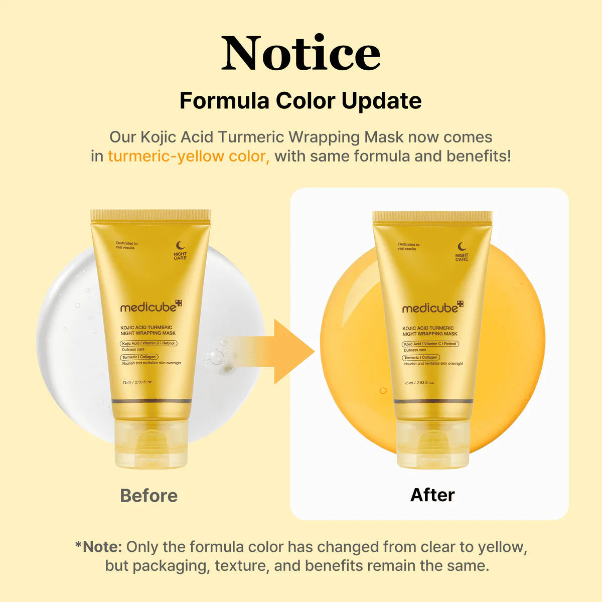 Medicube Turmeric Night Wrapping Mask (75ml)