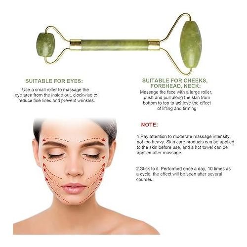 Jade Roller & Gua Sha Facial Set