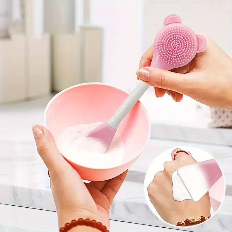 2-in-1 Silicone Cleansing & Mask Brush