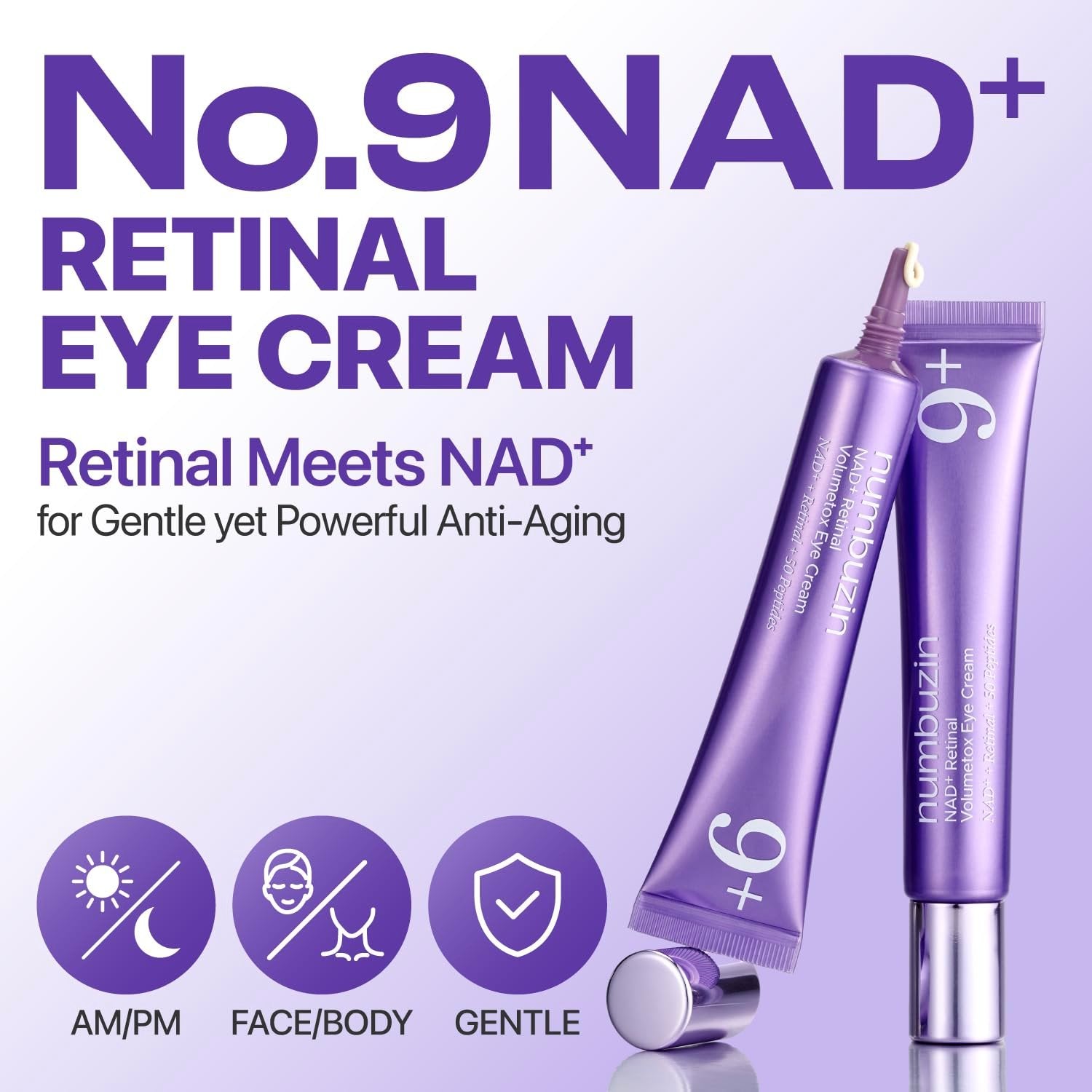 numbuzin No.9 NAD+ Retinal Volumetox Eye Cream Tube