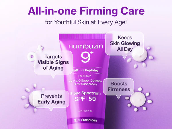 numbuzin No.9 NAD+ BIO Super Defense Glow Sunscreen