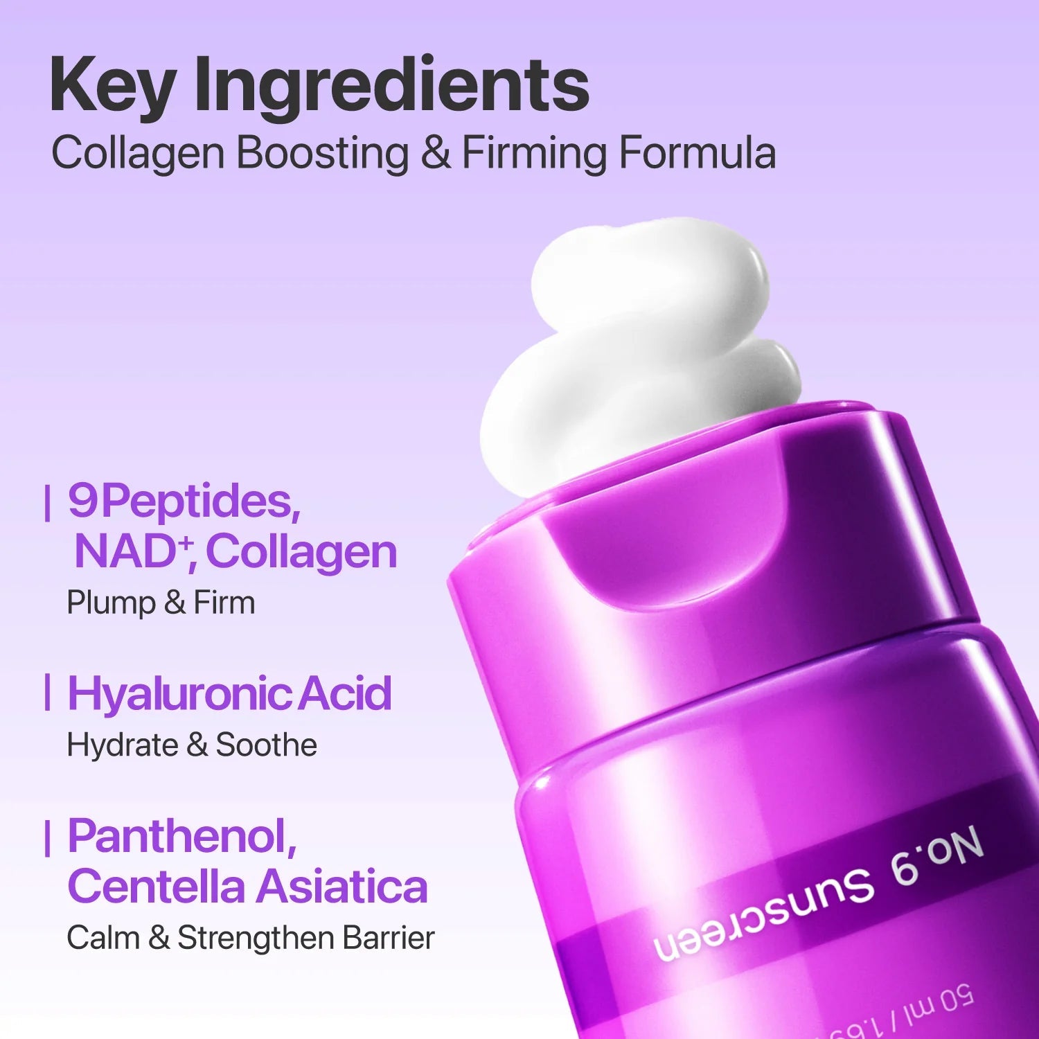 numbuzin No.9 NAD+ BIO Super Defense Glow Sunscreen