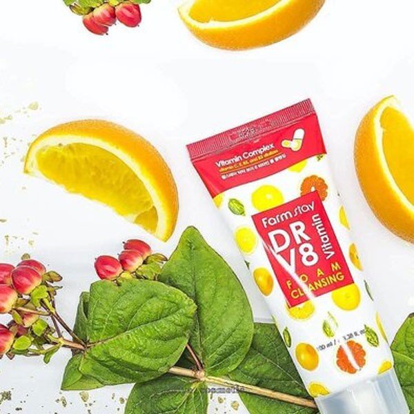 Farm Stay Dr-V8 Vitamin Foam Cleansing