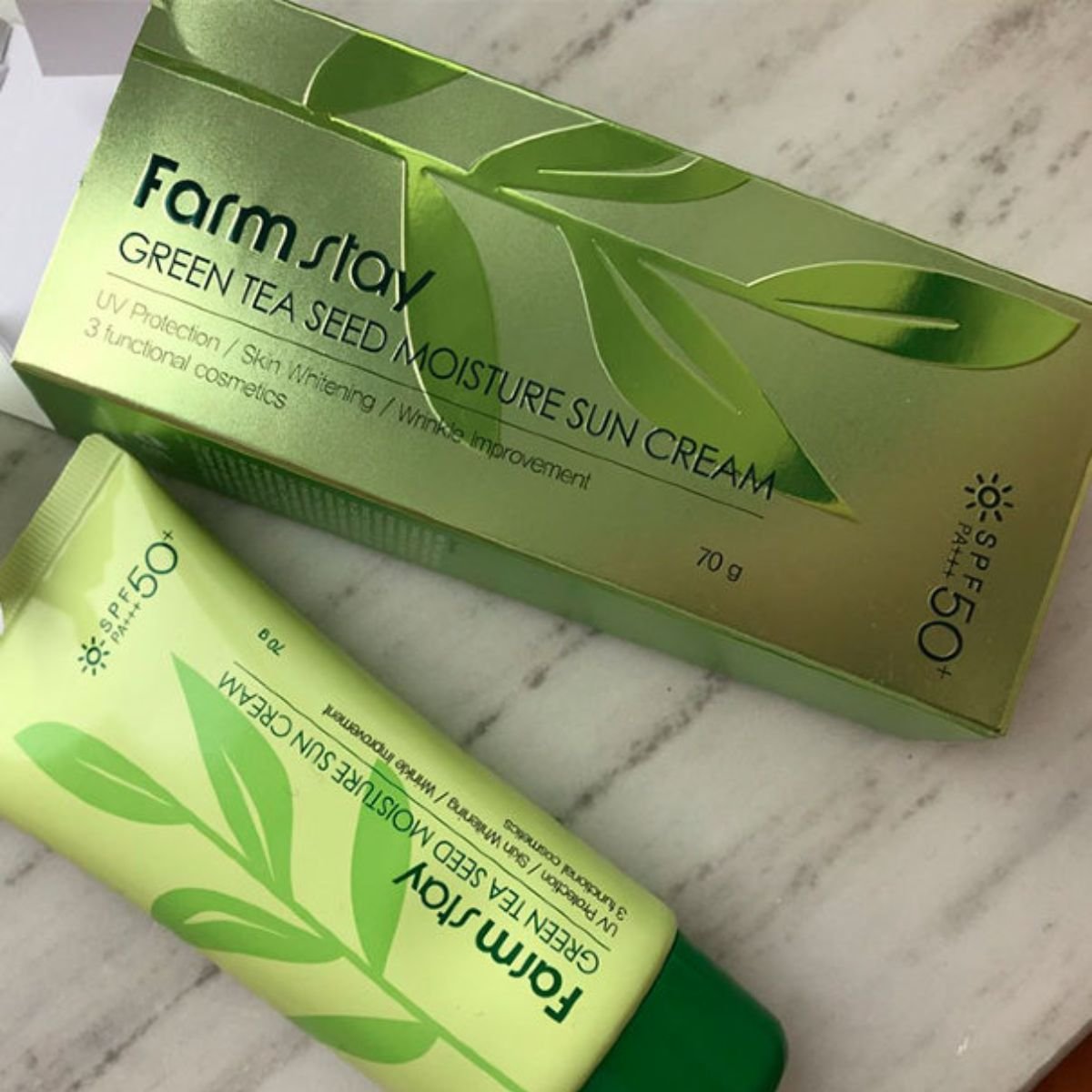 Farm Stay Green Tea Seed Moisture Sun Cream