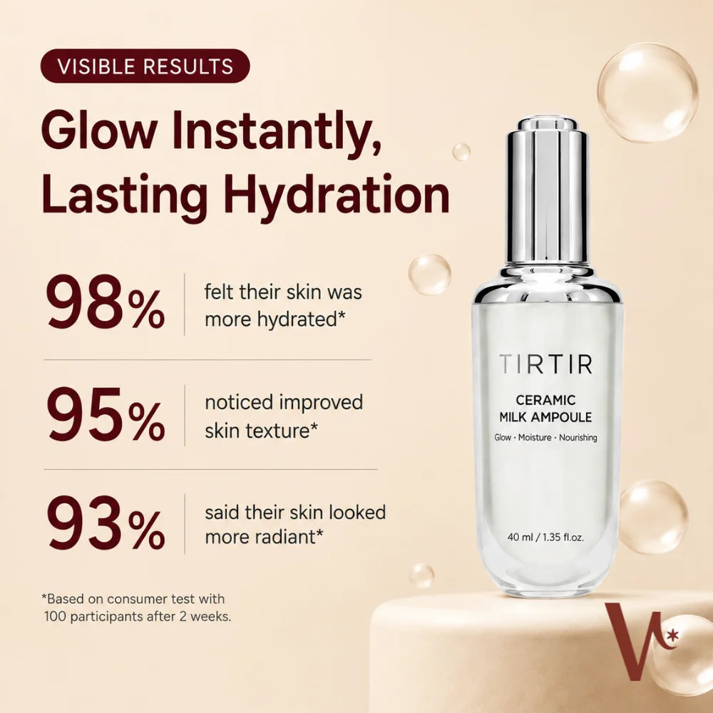 Tirtir Ceramic Milk Ampoule 40 Ml | Best instant Glowing