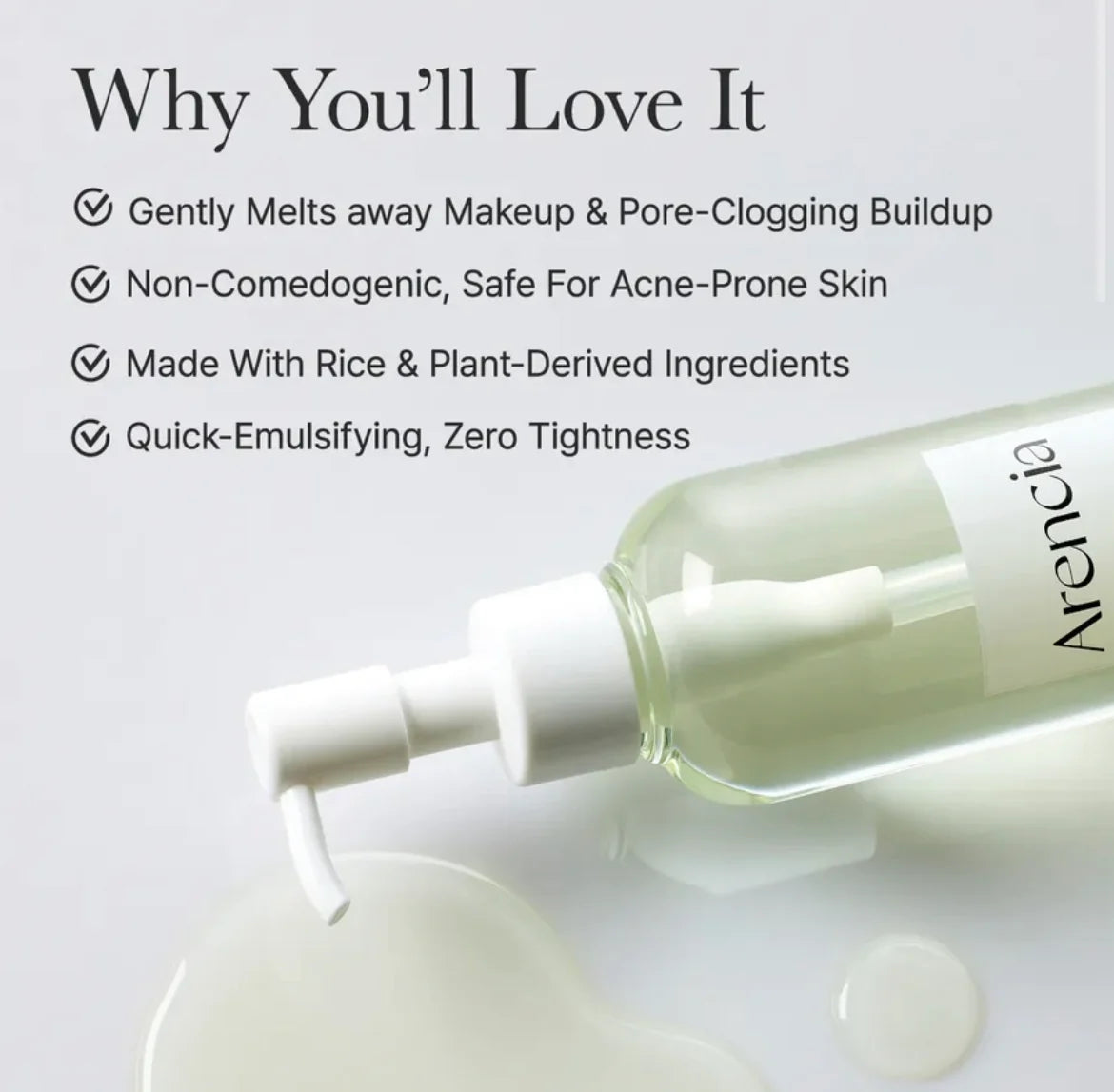 Arencia  Pore Melt Mochi Cleansing Oil