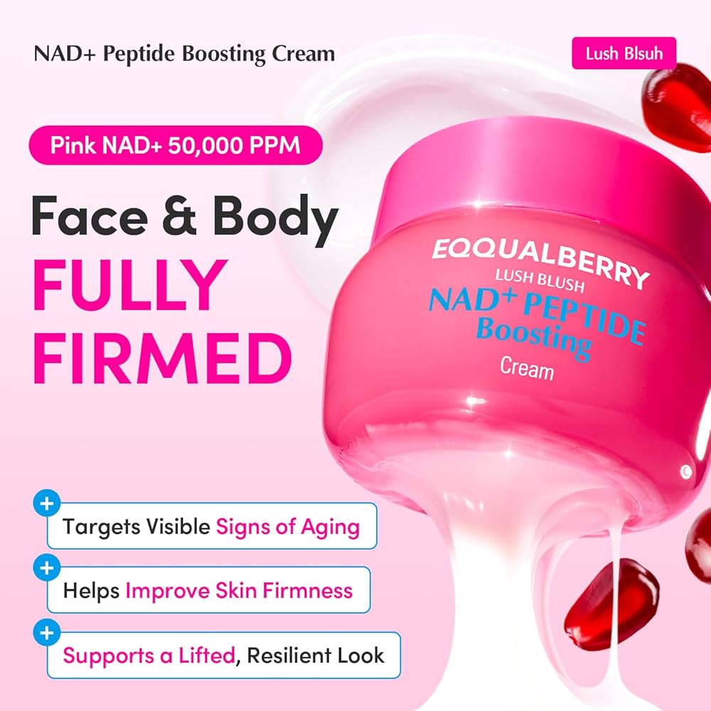 EQQUALBERRY – NAD+ Peptide Boosting Cream (50ml)