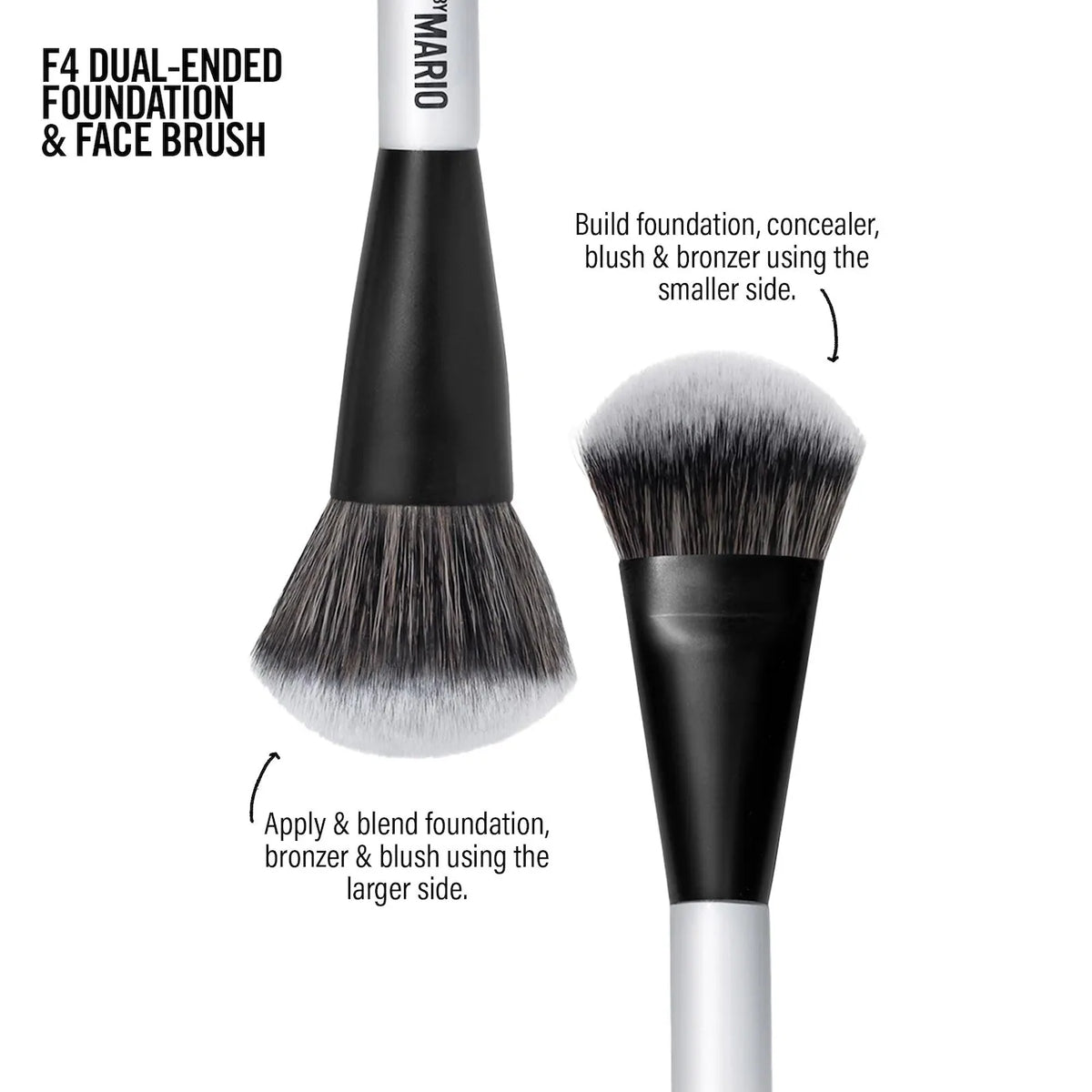 MAKEUP BY MARIO F4 Dual-Ended Foundation and Face Brush