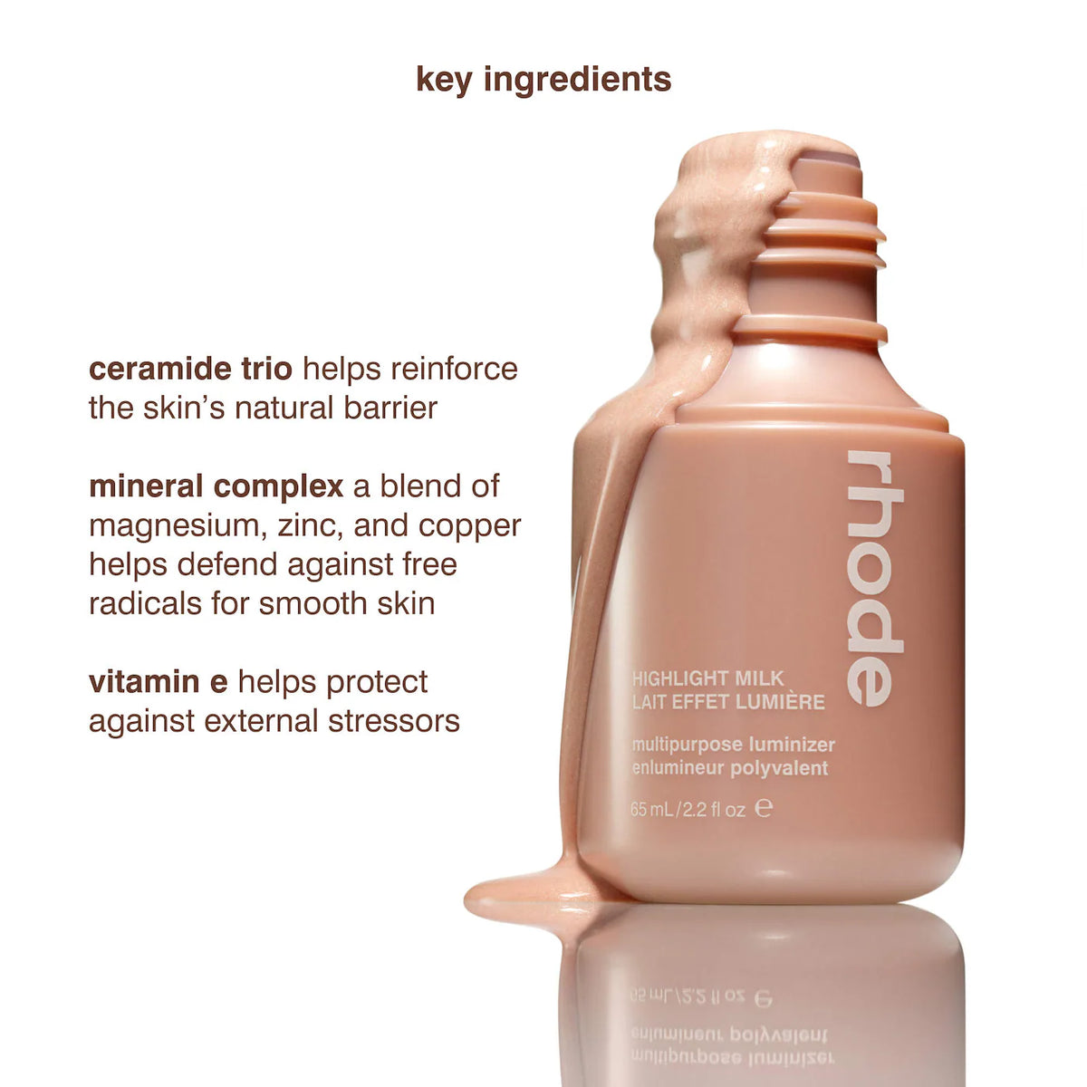 rhode Highlight Milk Multipurpose Luminizer – Pearly Champagne